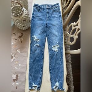 American Eagle highest rise jegging crop